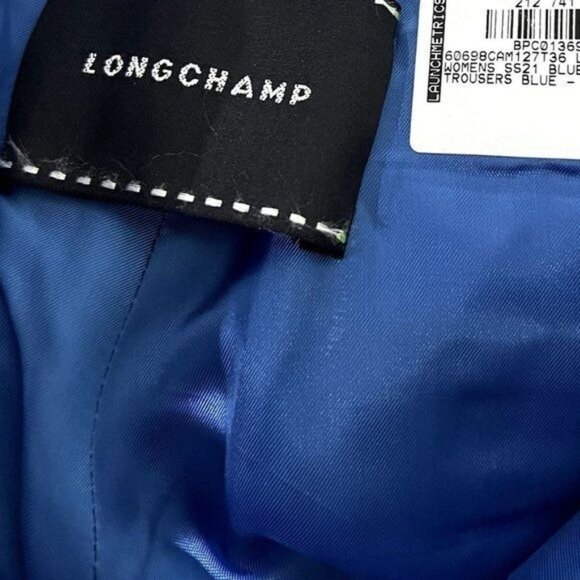Longchamp Suede Trousers in Blue - Picture 5 of 8